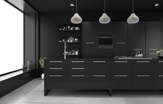 Come progettare una cucina nera moderna