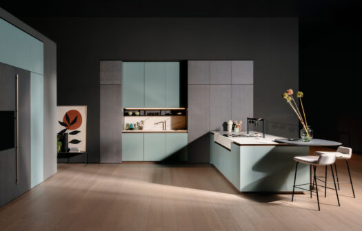 Come progettare una cucina con isola a muro